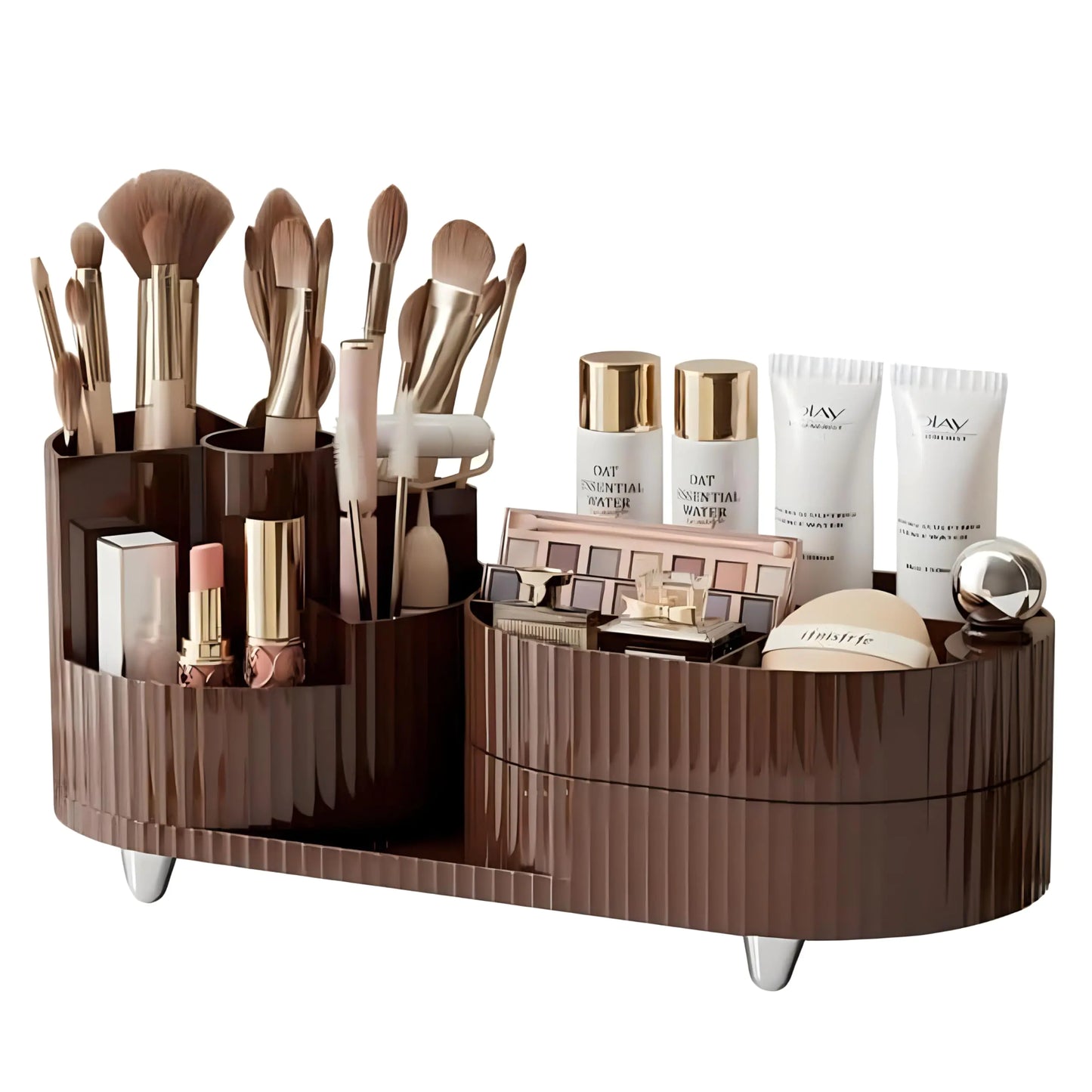 2-Tier Rotating Makeup Organizer